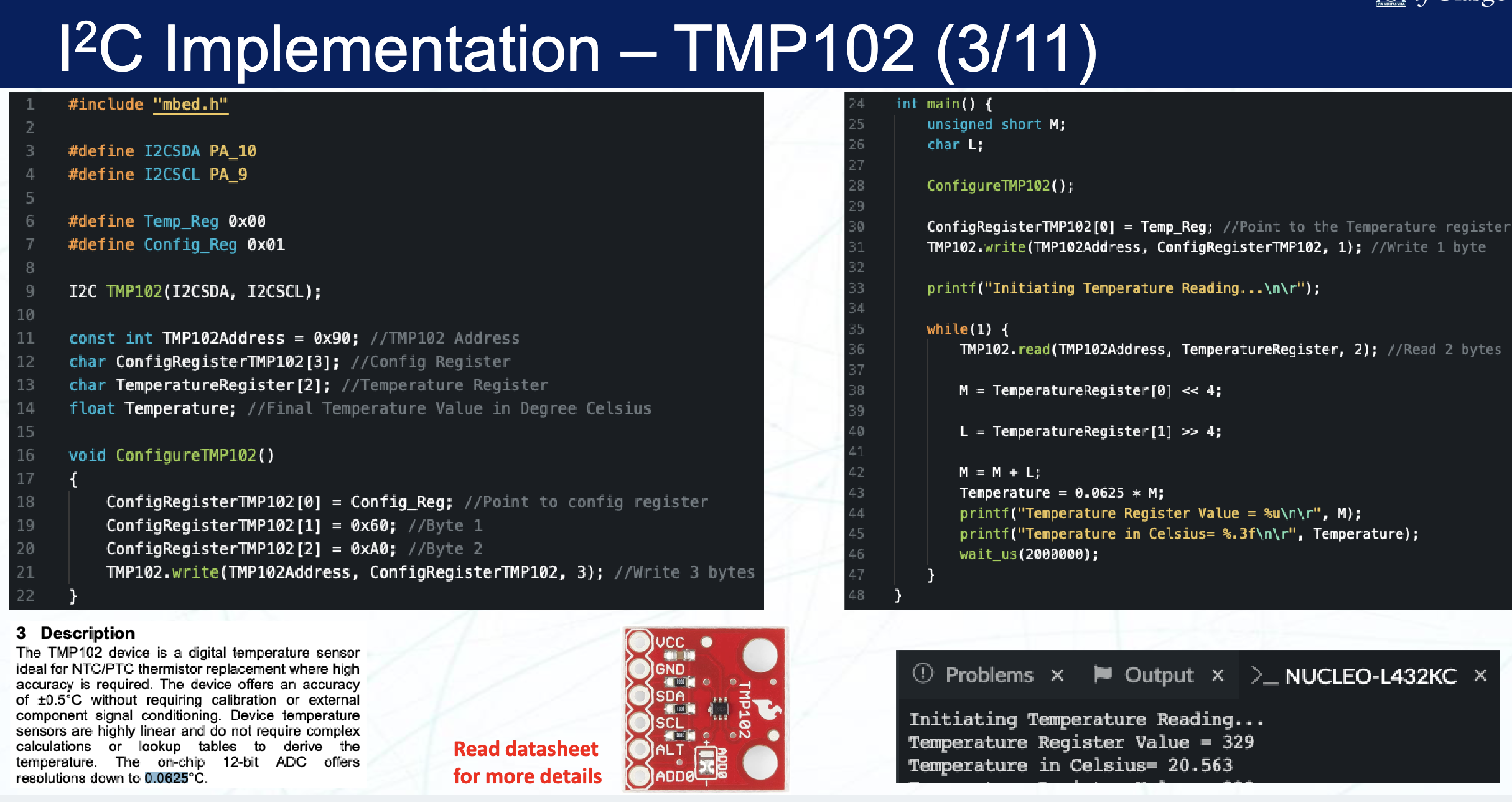 TMP102 with MBed